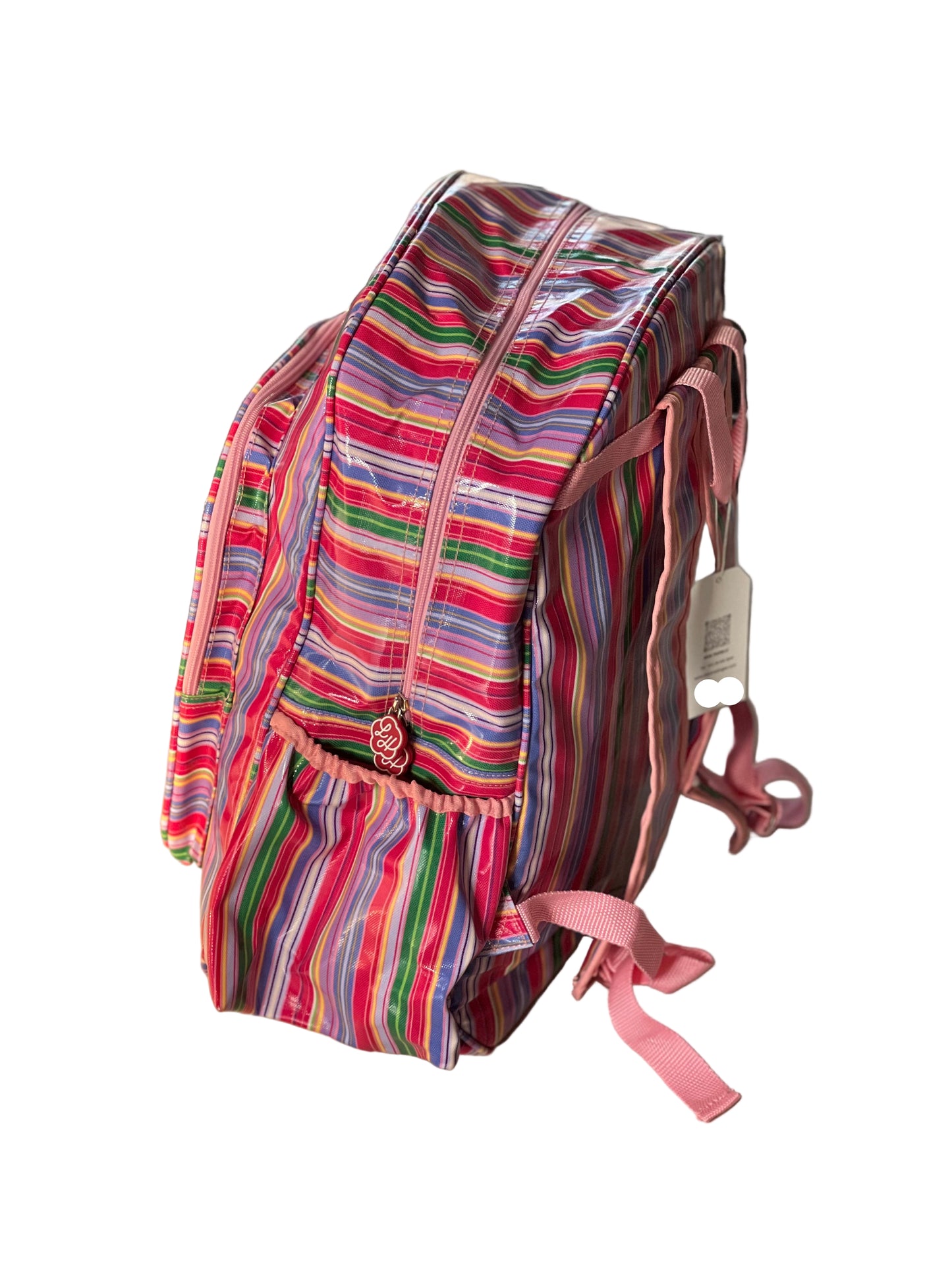 Clearance Sale - Victoria Backpack - Pink Stripe