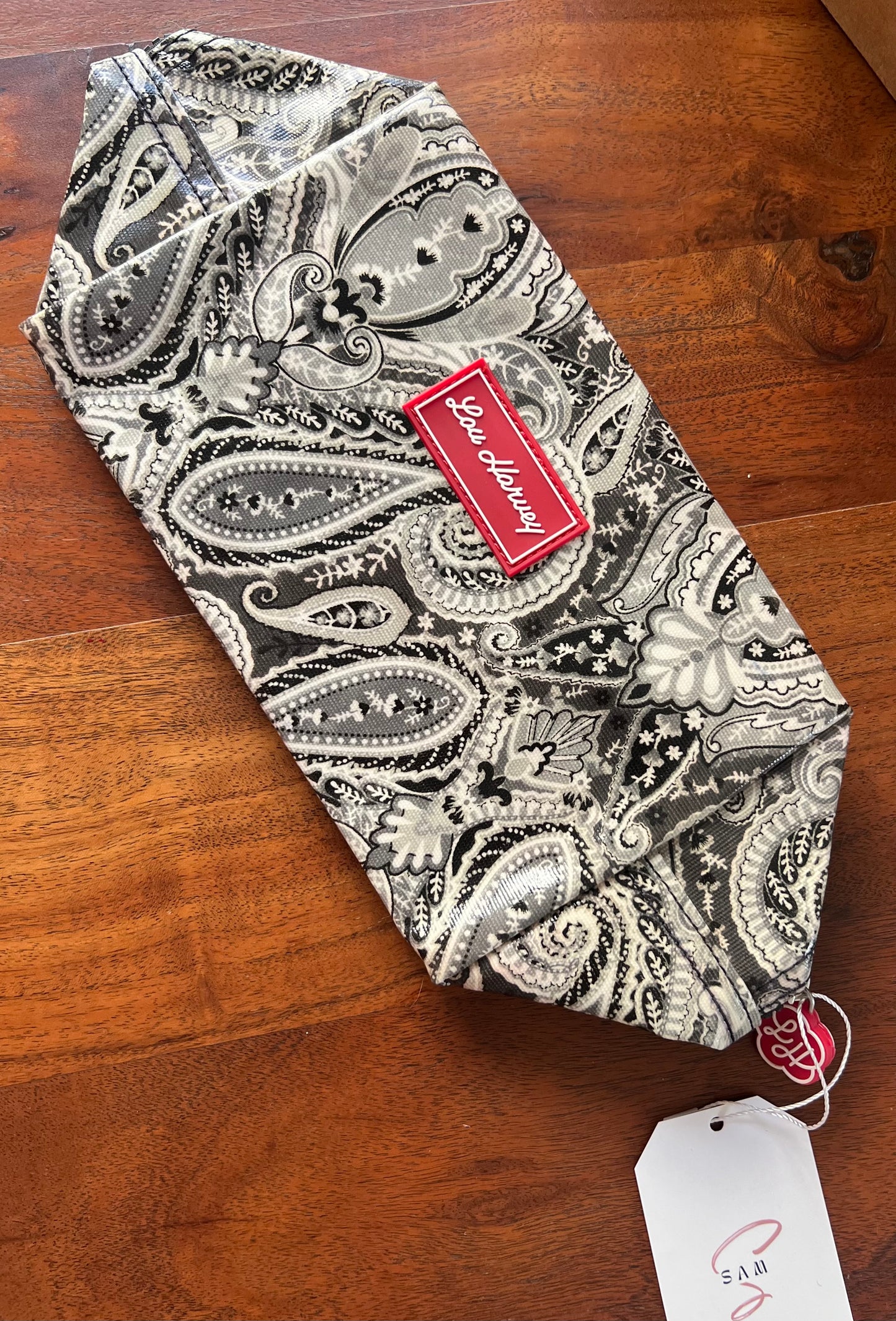Large Box Cosmetic - Paisley Grey