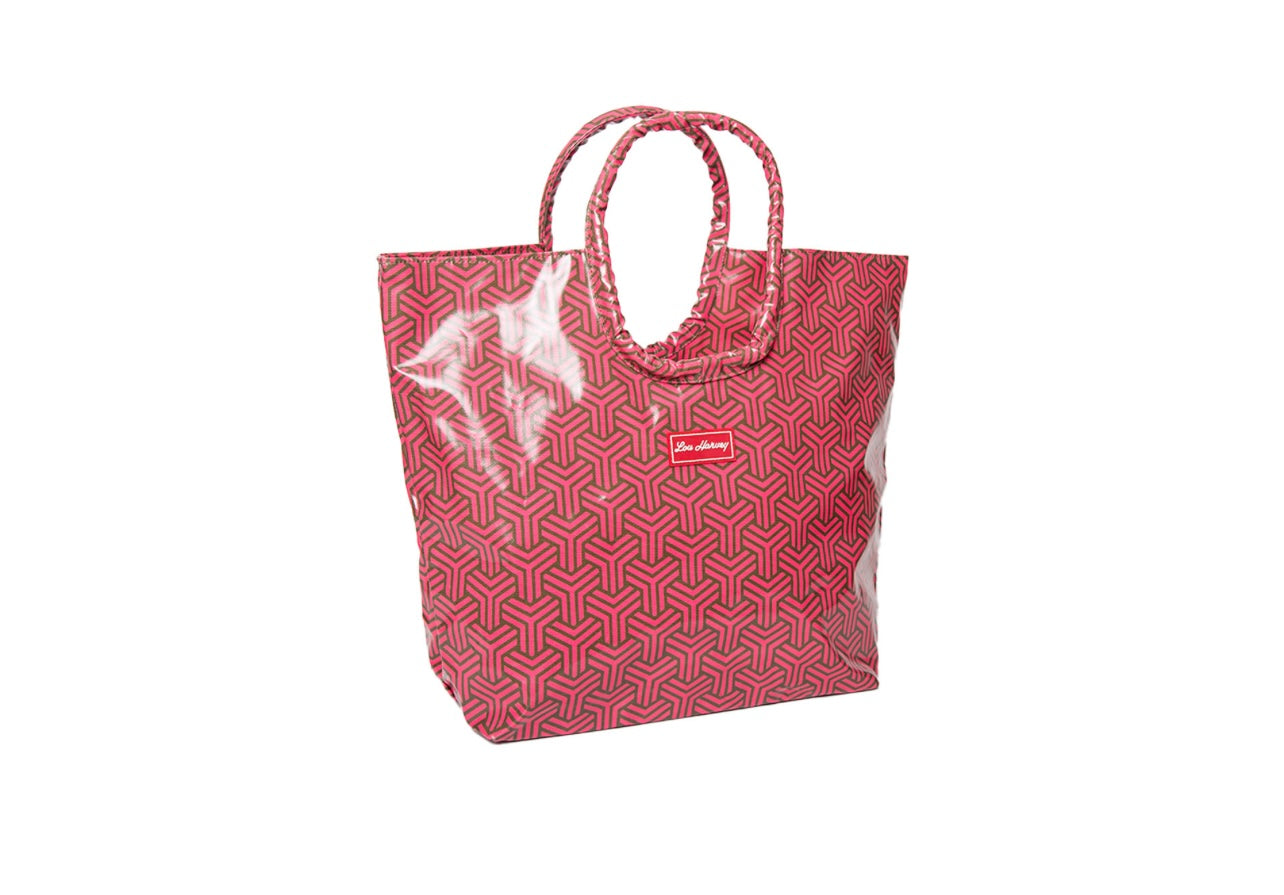 Small Tote In Y Front Coral Olive