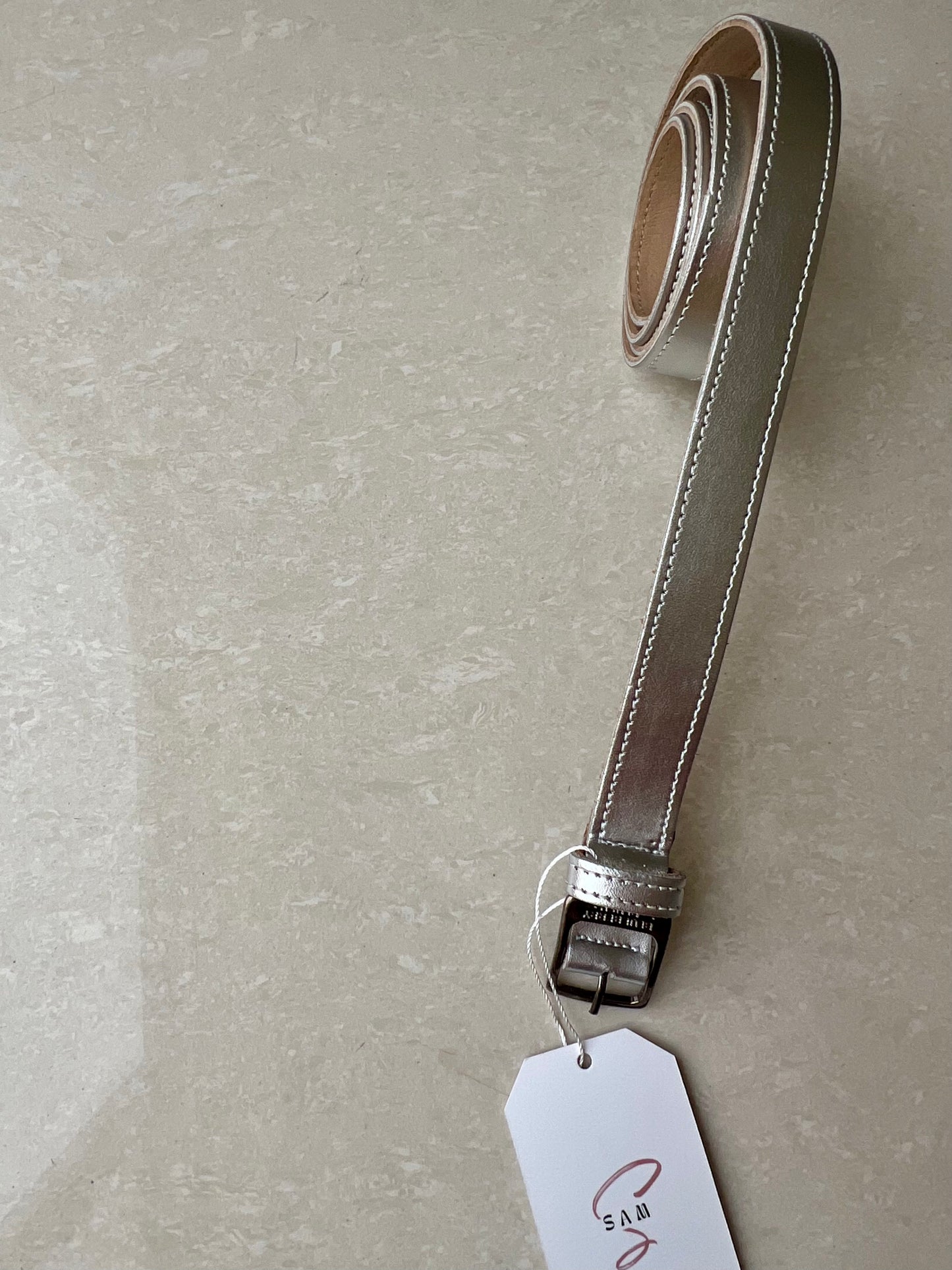 Thin Belt In Silver