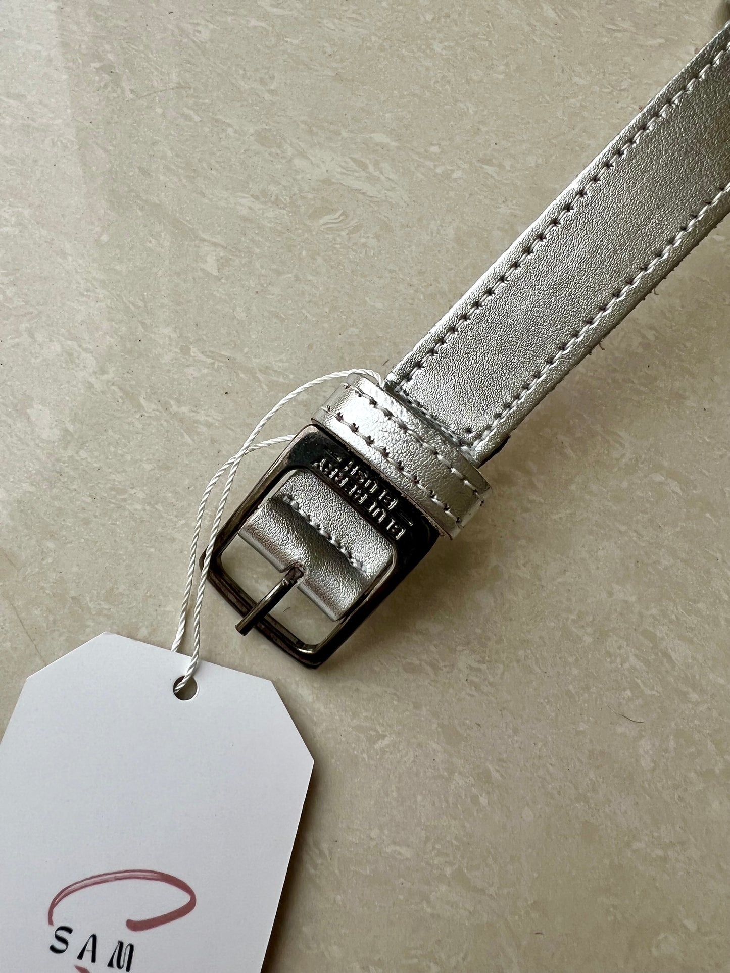 Thin Belt In Silver