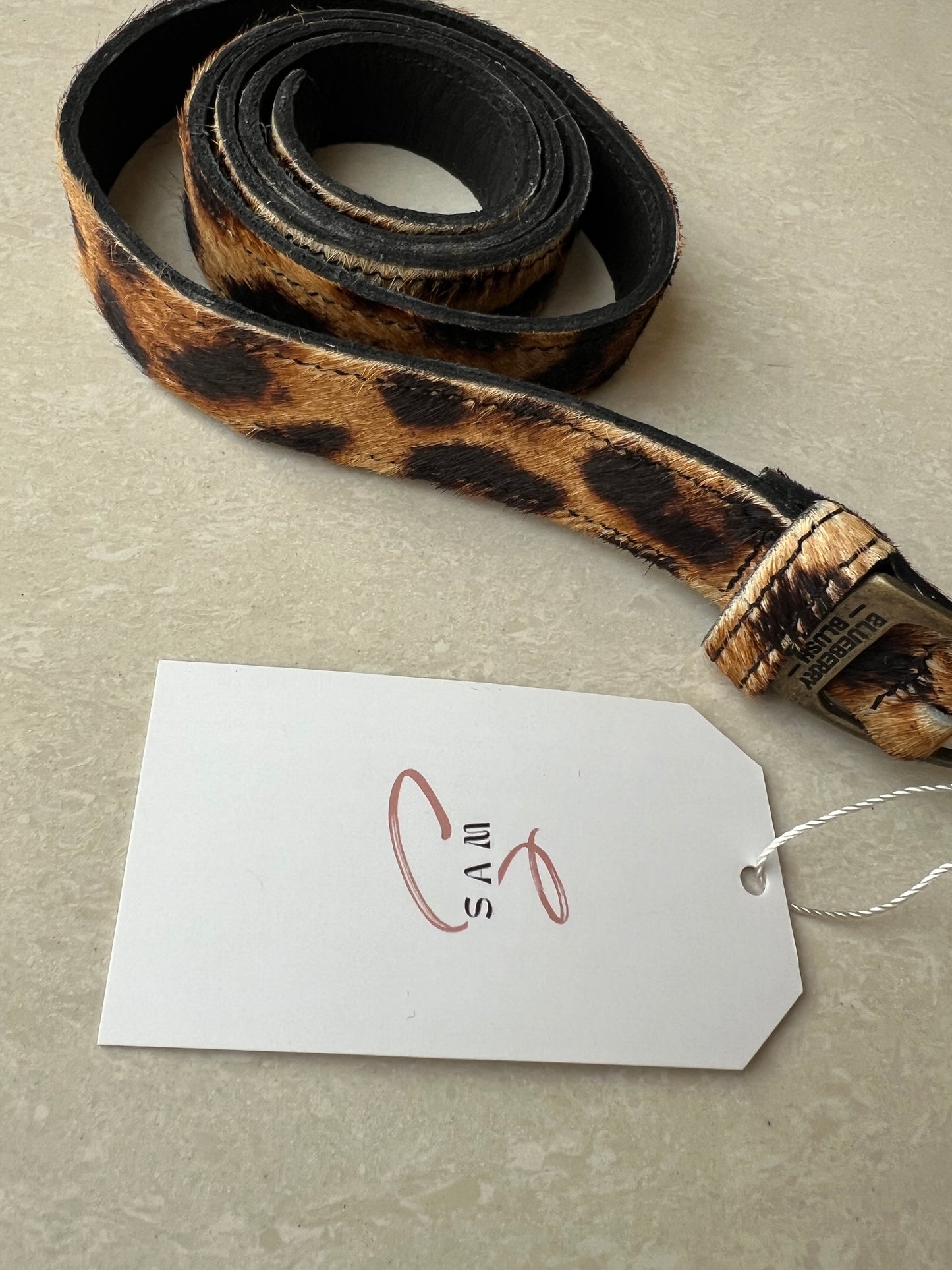 Thin Belt In Leopard