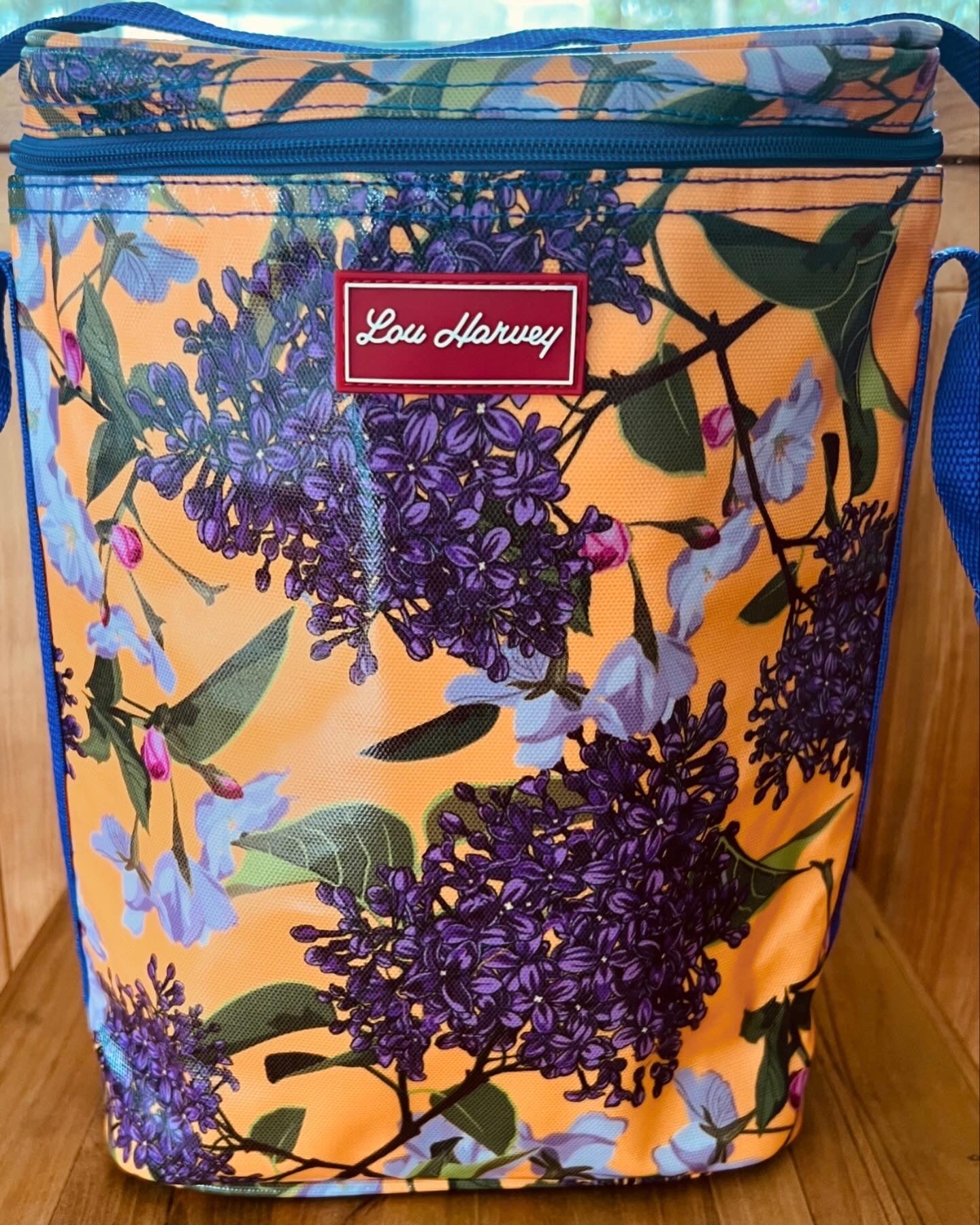 Wine Cooler - Lilac Floral Yellow