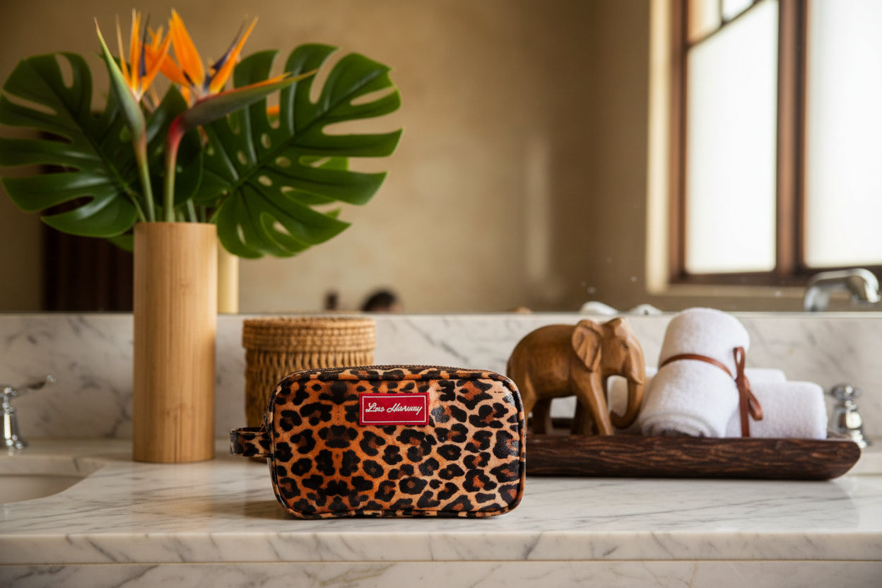 Gusset Vanity Mini - Leopard