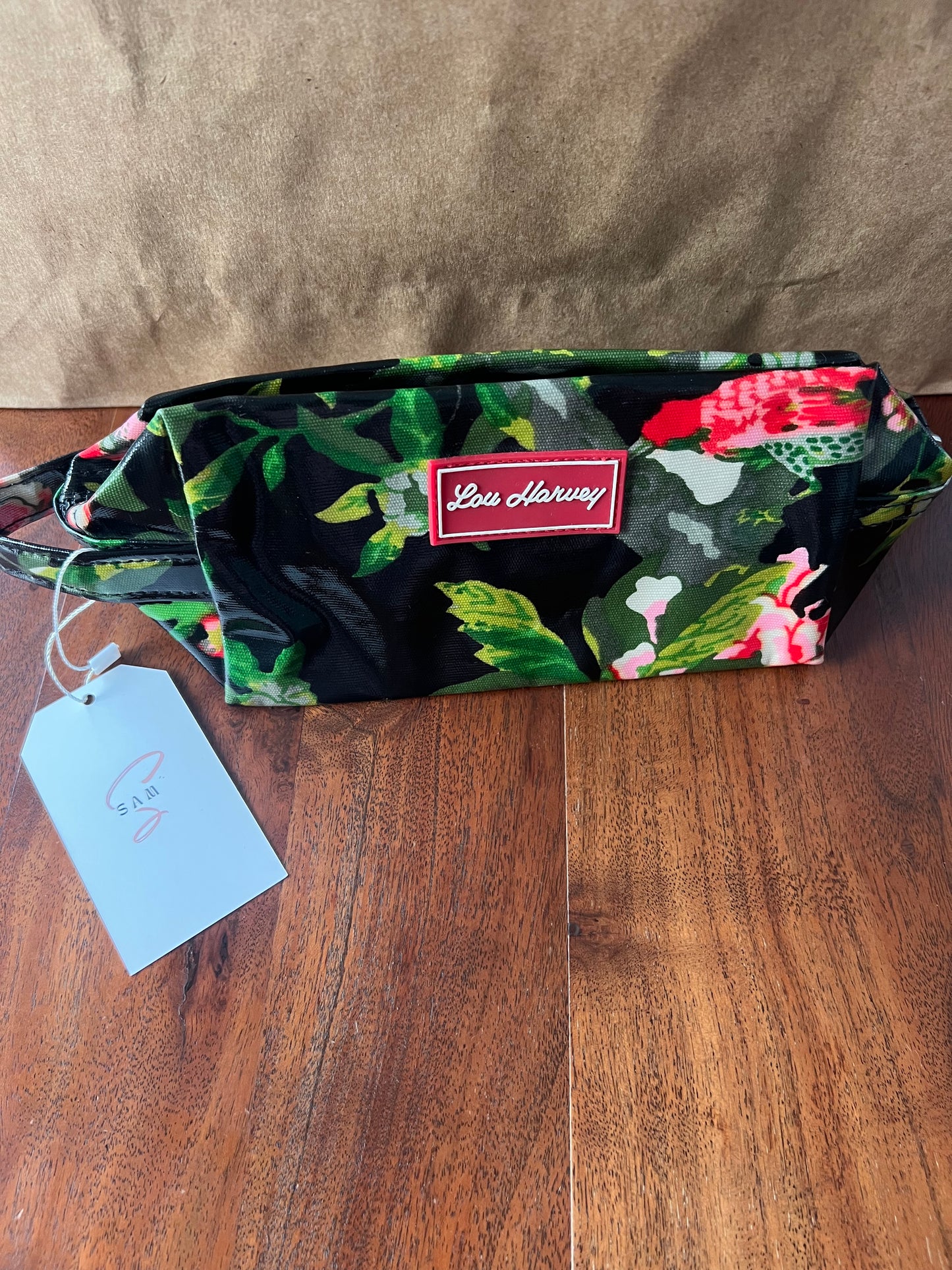 Small Box Cosmetic - Alex Black with Flower