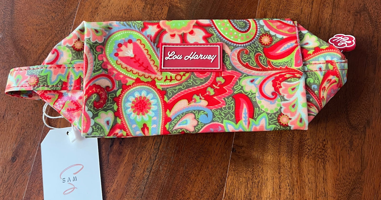 Small Box Cosmetic - Paisley Red Donkey
