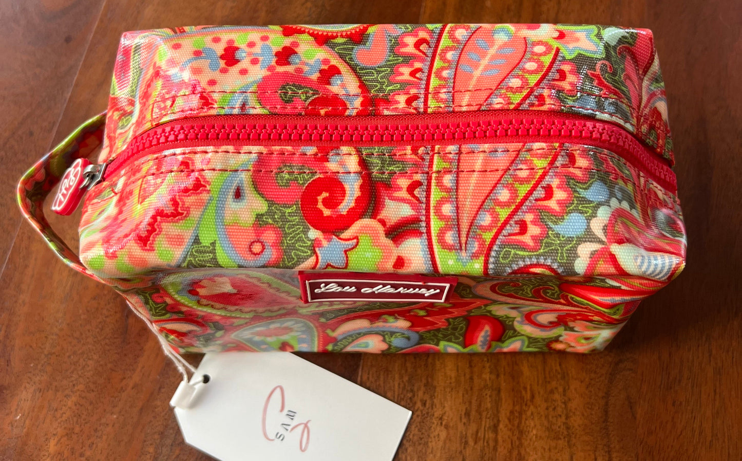 Small Box Cosmetic - Paisley Red Donkey