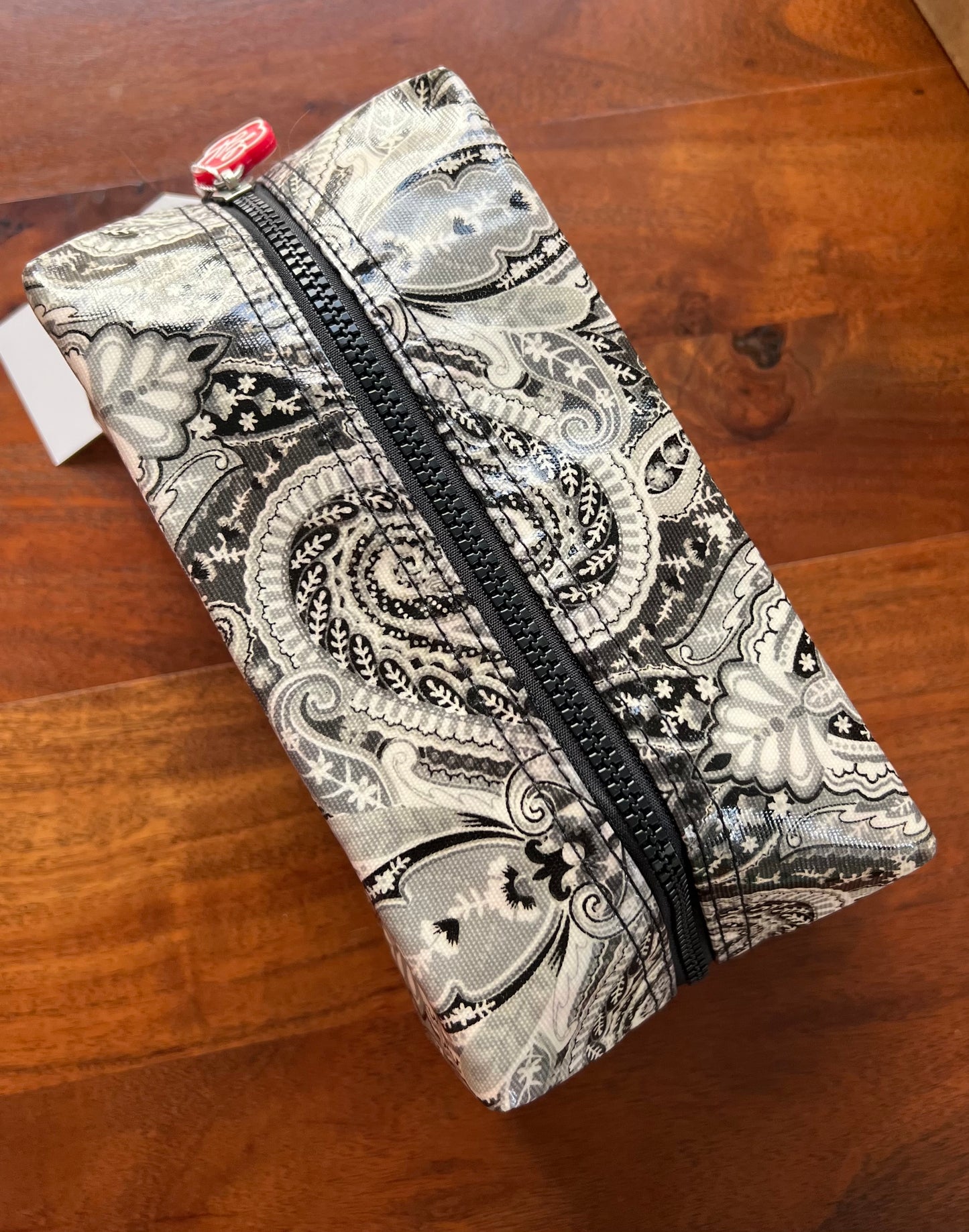 Large Box Cosmetic - Paisley Grey