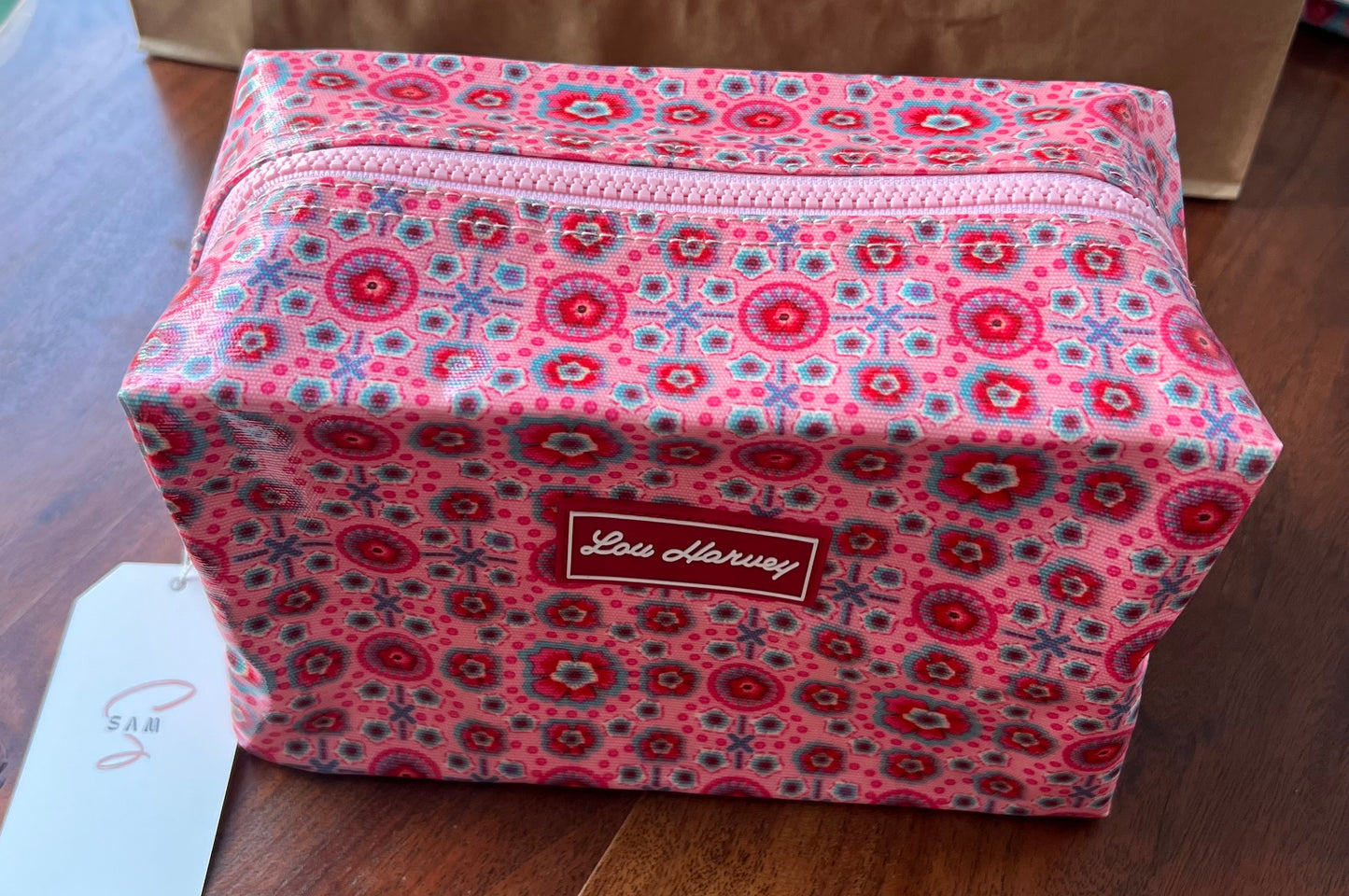 Large Box Cosmetic -Small Circle Pink