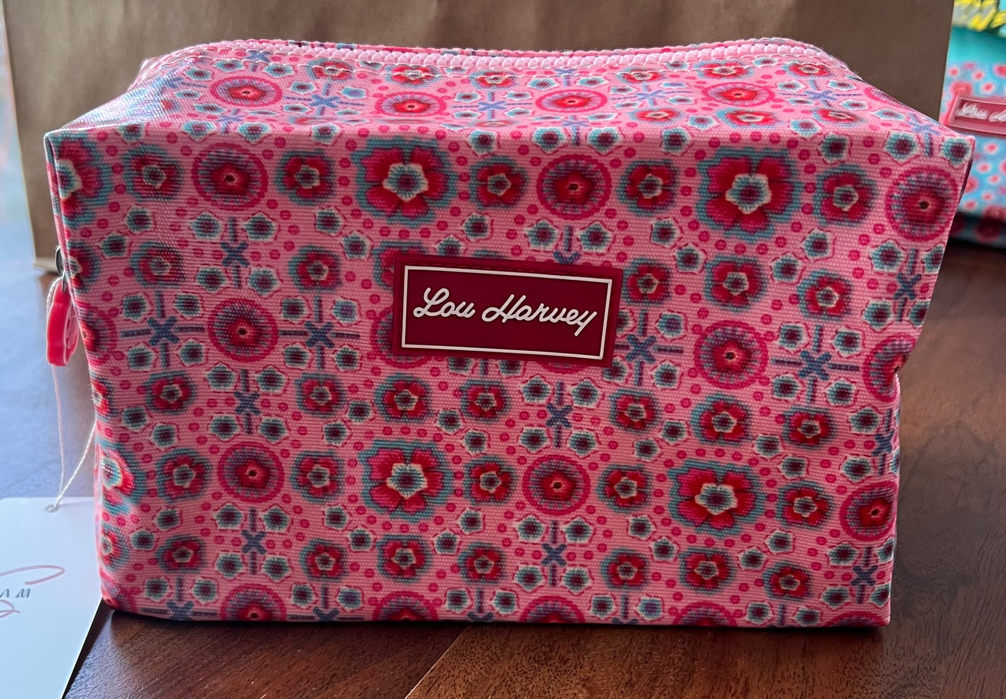 Large Box Cosmetic -Small Circle Pink