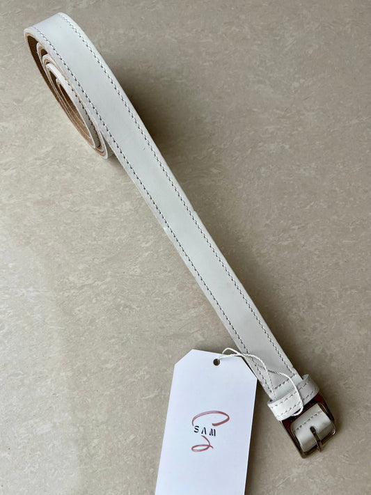 Thin Belt In White