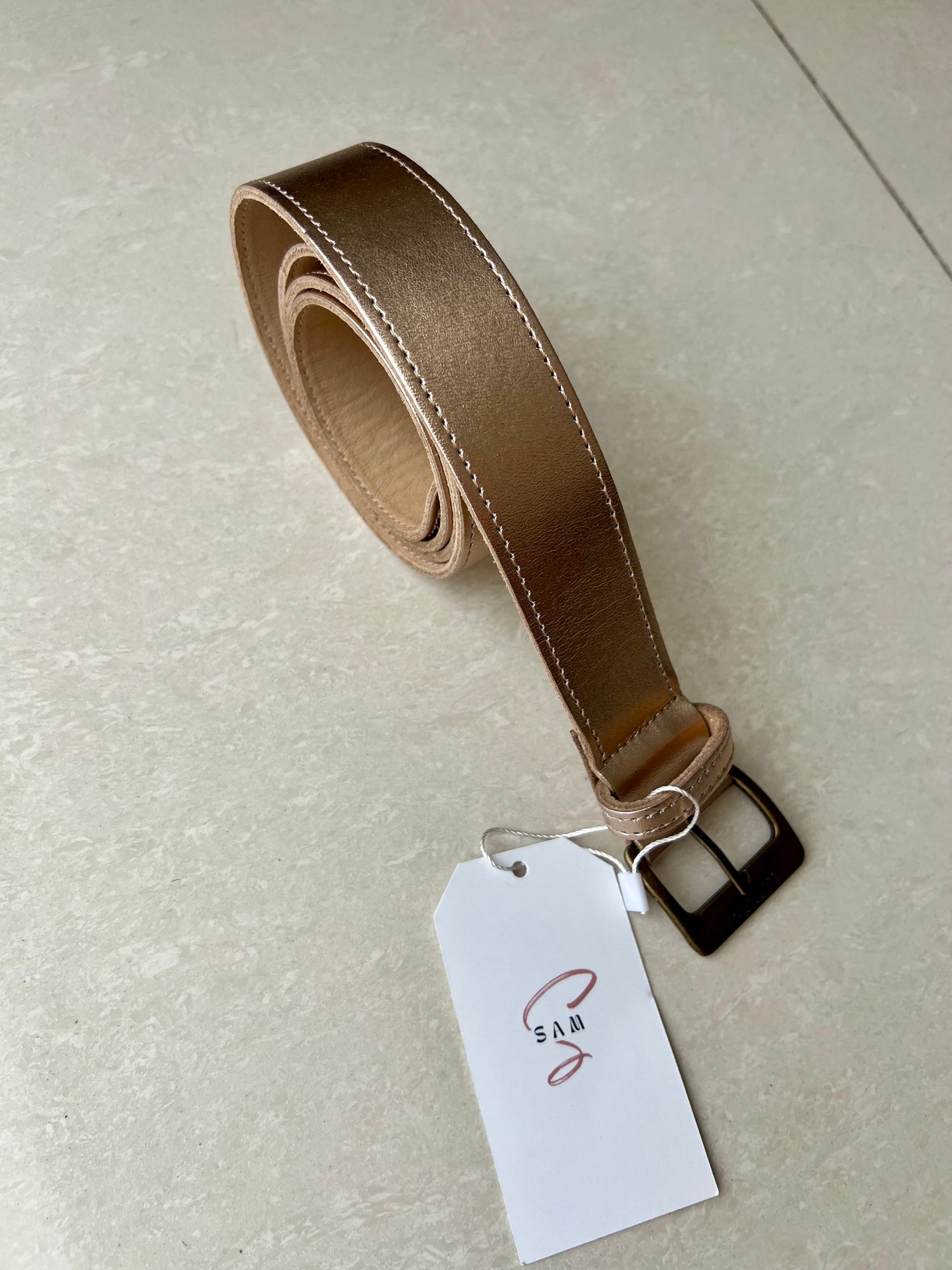 Broad Belt - Rose Gold