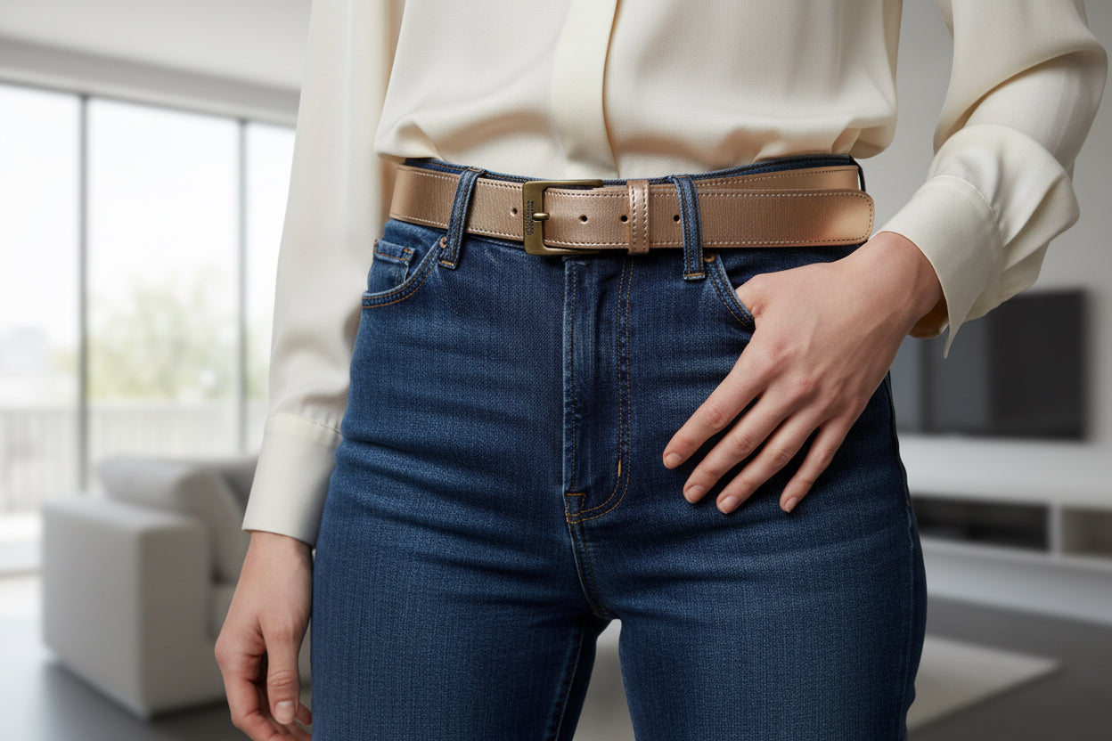 Broad Belt - Rose Gold