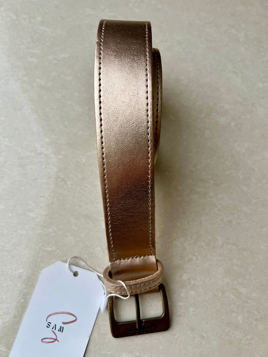 Broad Belt In Rose Gold