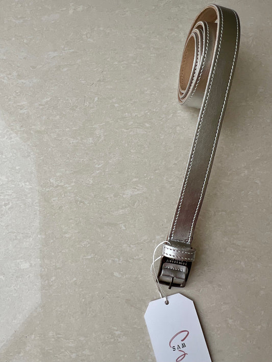Thin Belt In Silver