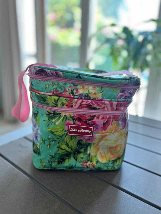 Lunch Cooler - Gabriela Floral Aqua