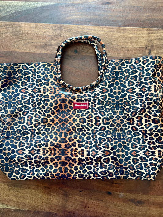 Beach Tote Bag - Leopard