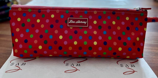 Long Cosmetic Case - Multi Dot