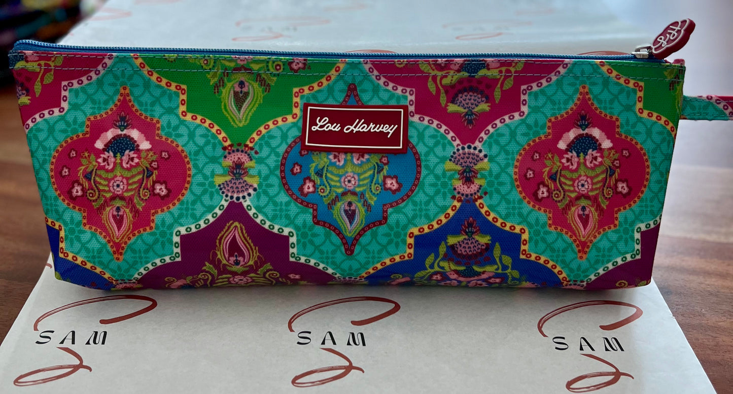 Pencil Case / Long Cosmetic - Indian Trellis Bright